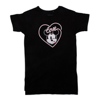 Disney Black "Minnie Love" Long Womens Night Dress