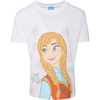 Disney Kids Anna Snowflake White T-shirt