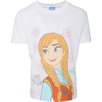 Disney Kids Anna Snowflake White T-shirt