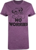Disney Lion King "No Worries" Purple Womens T-shirt