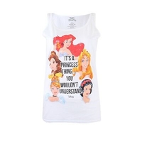 Disney White "Its A Princess Thing" Womens Vest