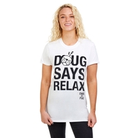 Doug the Pug Relax White T-Shirt