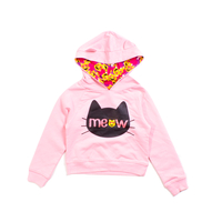 Emoji KIDS Pink Meow Hoodie with 3-D Ears