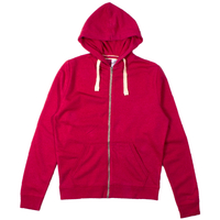 Epona Cranberry Marl Unisex Fair Trade Zip Hoodie
