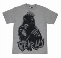 Famous Stars and Straps Fear Us Print Athletic Heather T-Shirt