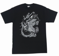 Famous Stars And Straps Hot Roddin Print Black T-Shirt
