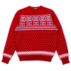 Farah Classic Red Chilli Wilding Fair Isle Knit Sweatshirt
