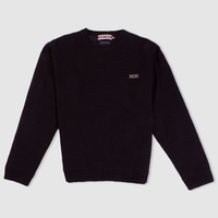 Farah Golf Black Windproof Round Neck Jumper