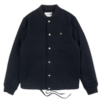 Farah Leinster Navy Wool Bomber Jacket