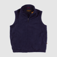 Farah Navy Fleece Gilet w/ Mesh Lining