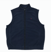 Farah Navy Fleece Gilet w/ Mesh Lining
