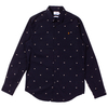 Farah Navy Mas Slim Fit Printed Shirt