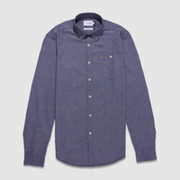 Farah Teller Faded Denim Slim Fit Shirt