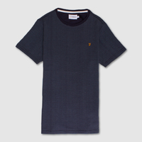 Farah True Navy Lawrence Jacquard T-Shirt