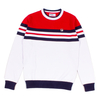 Fila White/Red/Peacoat Siro Knitted Crew Jumper