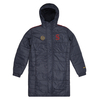 Fourteen Navy Padded Hooded Long Jacket