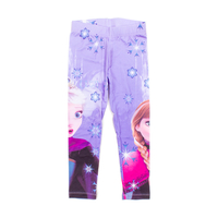 Girls Frozen Blue Elsa & Anna Snowflake Legging