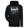GMBN Classic Zip Black Hoodie with grey & White Print