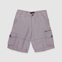 Guess Frost Grey Willis Textured Cargo Shorts