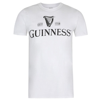 Guinness Mono Logo White T-Shirt