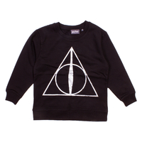 Harry Potter Black Deathly Hallows Symbol GIRLS Sweatshirt