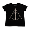 Harry Potter Black "Deathly Hallows Symbol" Womens T-shirt