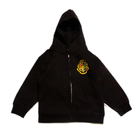 Harry Potter Black "Hogwarts" Kids Zip Hoodie