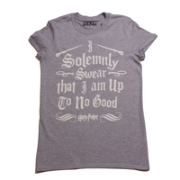 Harry Potter Sports Grey "Solemnly Swear" Ladies T-shirt