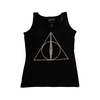 Hary Potter Black "Deathly Hallows Symbol" Ladies Vest