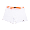 House of Cavani White Cotton Rib Boxer Trunks