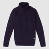 Jack&Jones Navy Fleck Knitted Funnel Neck Jumper