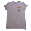 Jiff Pom Grey "Pocket" Womens T-shirt