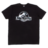 Jurassic World Black X-Ray Logo Mens T-Shirt
