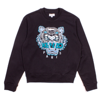 Kenzo Black/Ice Blue Classic Tiger Crew Sweatshirt
