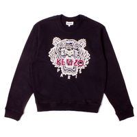 Kenzo Black/Light Gold Tiger Varsity Sweatshirt