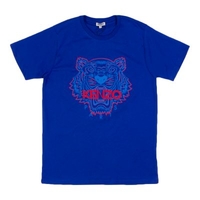 Kenzo Blue Tiger Face T-shirt