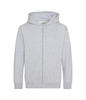 Kids Grey Heather Zip up hoodie