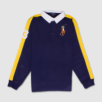 Kids Ralph Lauren Navy Rugby Shirt