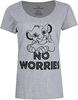 Lion King Grey "No worries" Womens T-shirt