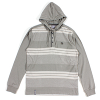 LRG Ash Heather Core Collection Hooded Henley Top