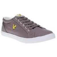 Lyle & Scott Grey Halket Canvas Trainers