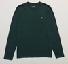 Lyle & Scott Jade Green LS Crew Neck T-Shirt