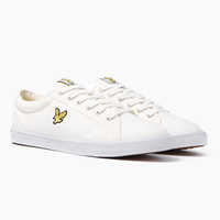 Lyle & Scott White Halket Canvas Trainers