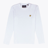 Lyle & Scott White Long Sleeve Crew Neck T-Shirt