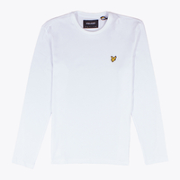 Lyle & Scott White Long Sleeve Crew Neck T-Shirt