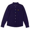 Lyle and Scott Navy Oxford Pique Shirt