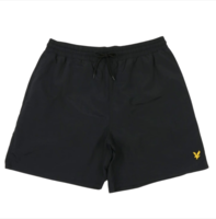Lyle and Scott Plain Black Swim Shorts