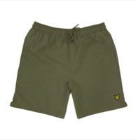 Lyle and Scott Plain Khaki Green Swim Shorts