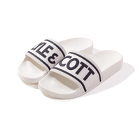 Lyle and Scott White Wallace Pool Sliders