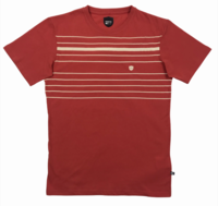 Makia Printed Stripe Burnt Sienna T-Shirt